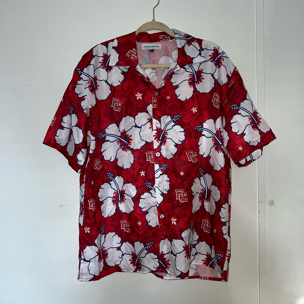 DC Red Floral Men's Shirt